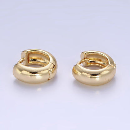 14K Gold Filled 10mm Chubby Minimalist Cartilage Huggie Earrings | P489