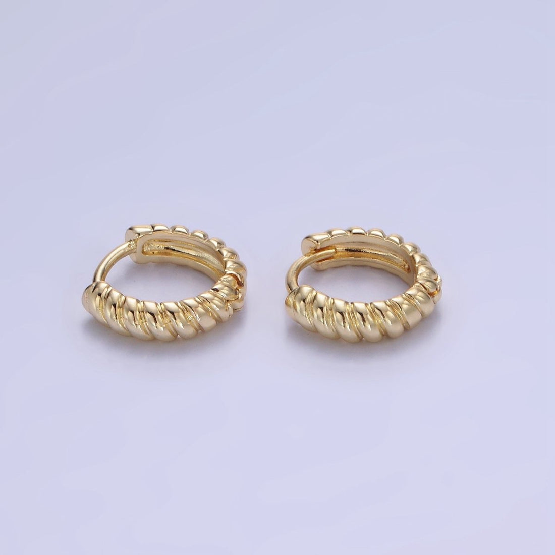 14K Gold Filled 10mm Croissant Cartilage Huggie Earrings | AB1315