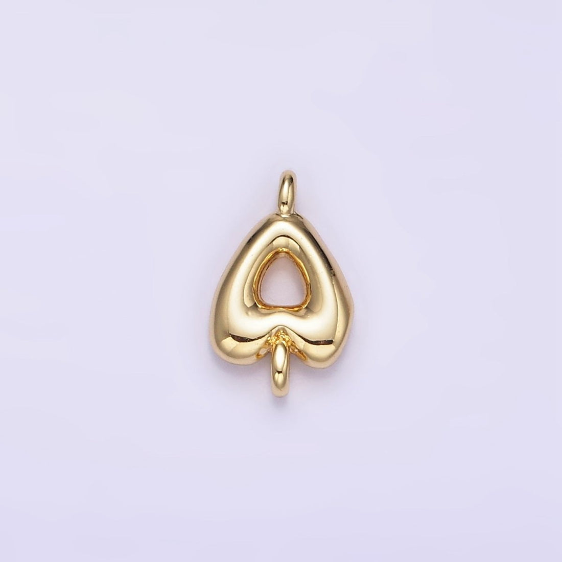 14K Gold Filled 10mm Initial Letter Chubby Balloon Mini Connector | A1539 - A1551