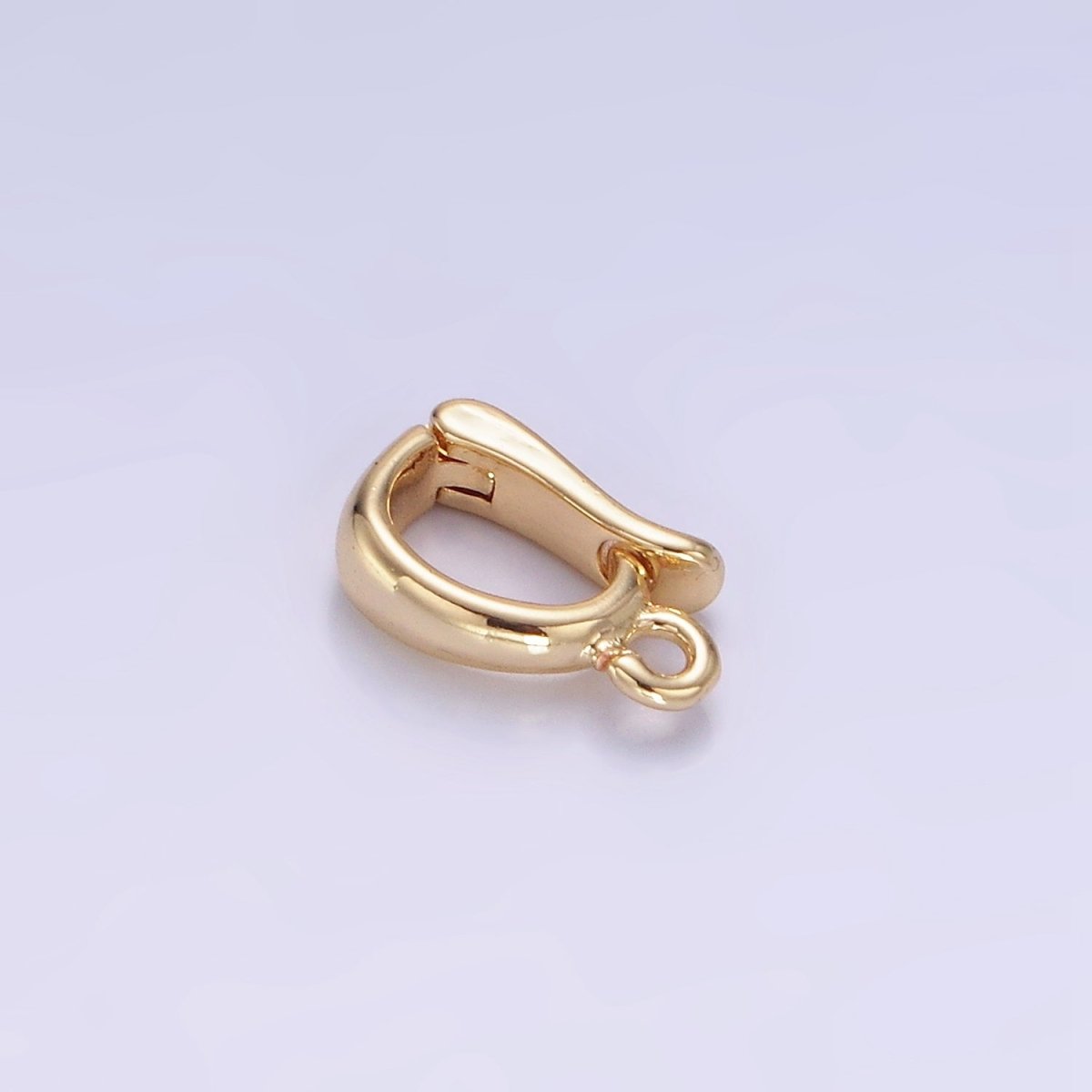 14K Gold Filled 10mm Mini Snap Latch Bail Minimalist Findings | Z698