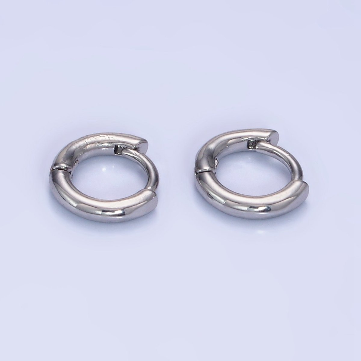 14K Gold Filled 10mm Minimalist Huggie Earring in Gold &amp; Silver | Q028 Q029