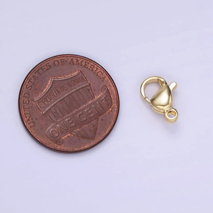 14K Gold Filled 10mm Minimalist Lobster Clasps Claw Closure Findings | L049