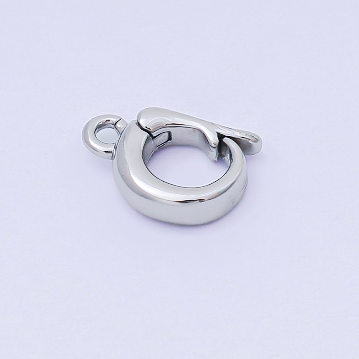 14K Gold Filled 11mm Dainty Bail Snap Latch Clasp Open Charm Finding in Gold &amp; Silver | Z1340