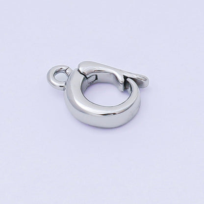 14K Gold Filled 11mm Dainty Bail Snap Latch Clasp Open Charm Finding in Gold &amp; Silver | Z1340