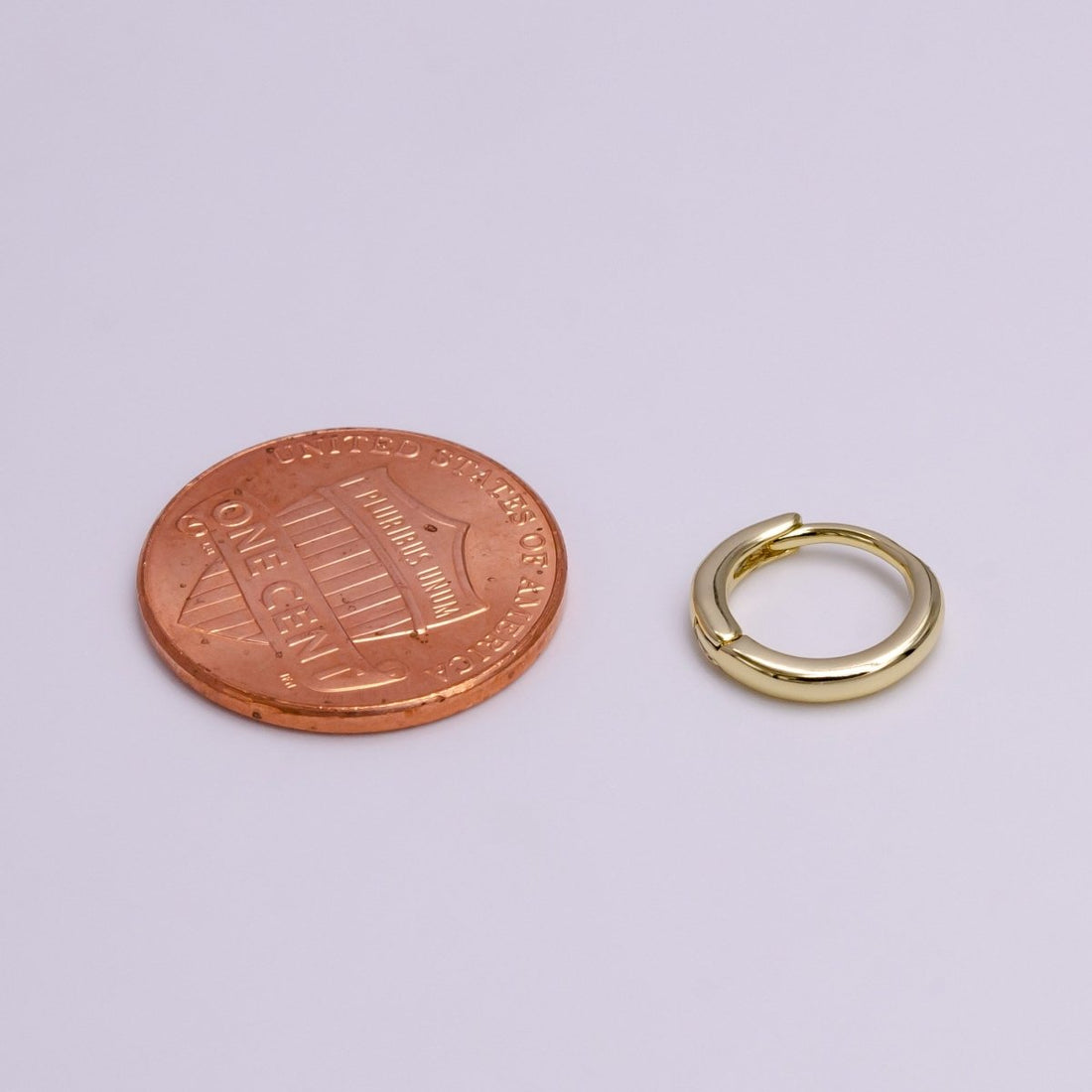 14K Gold Filled 11mm Minimalist Endless Cartilage Huggie Earrings | AD1127
