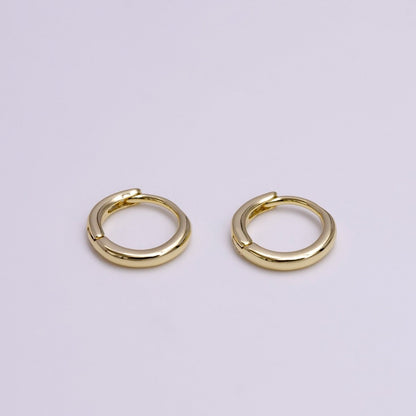 14K Gold Filled 11mm Minimalist Endless Cartilage Huggie Earrings | AD1127