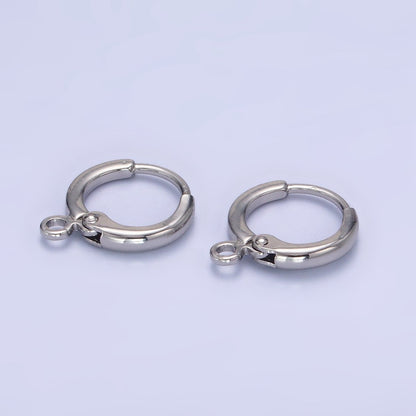 14K Gold Filled 12mm Cartilage Huggie Earring Findings in Gold &amp; Silver | K014 Z723