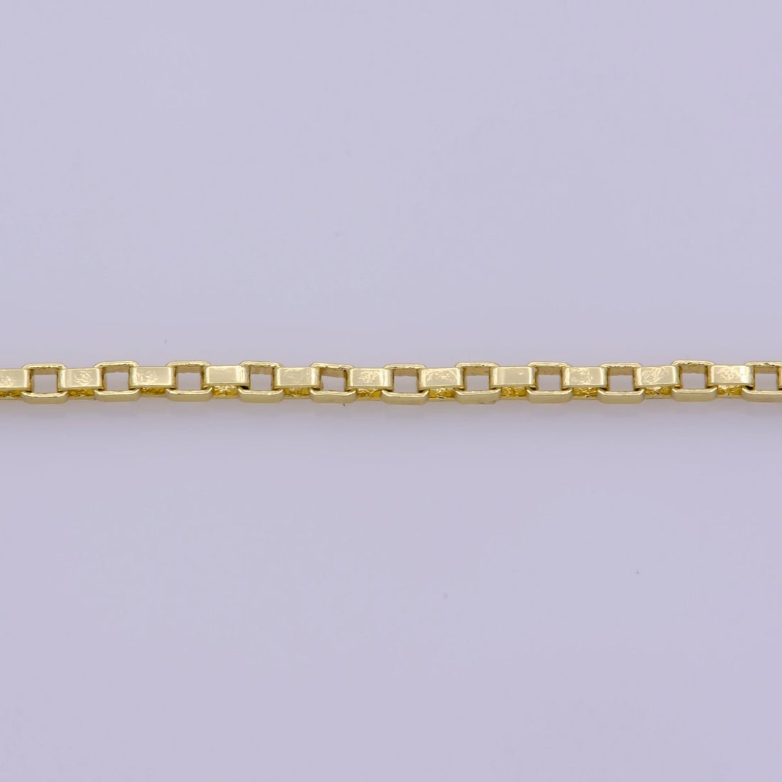 14K Gold Filled 1.2mm Dainty Box Layering 18 Inch Chain Necklace w. Spring Ring | WA-389 Clearance Pricing