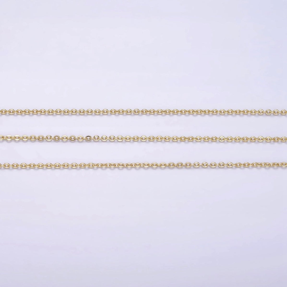 14K Gold Filled 1.2mm Dainty Cable Chain 18 Inch, 16 Inch, 20 Inch Layering Chain Necklace | WA-2117 - WA-2119