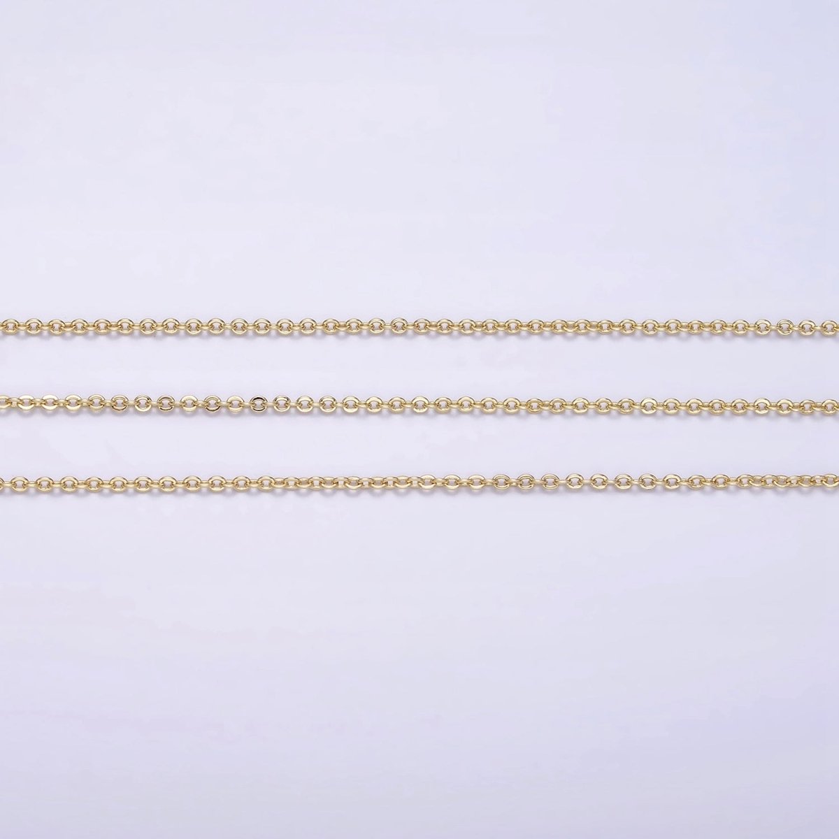 14K Gold Filled 1.2mm Dainty Cable Chain 18 Inch, 16 Inch, 20 Inch Layering Chain Necklace | WA-2117 - WA-2119
