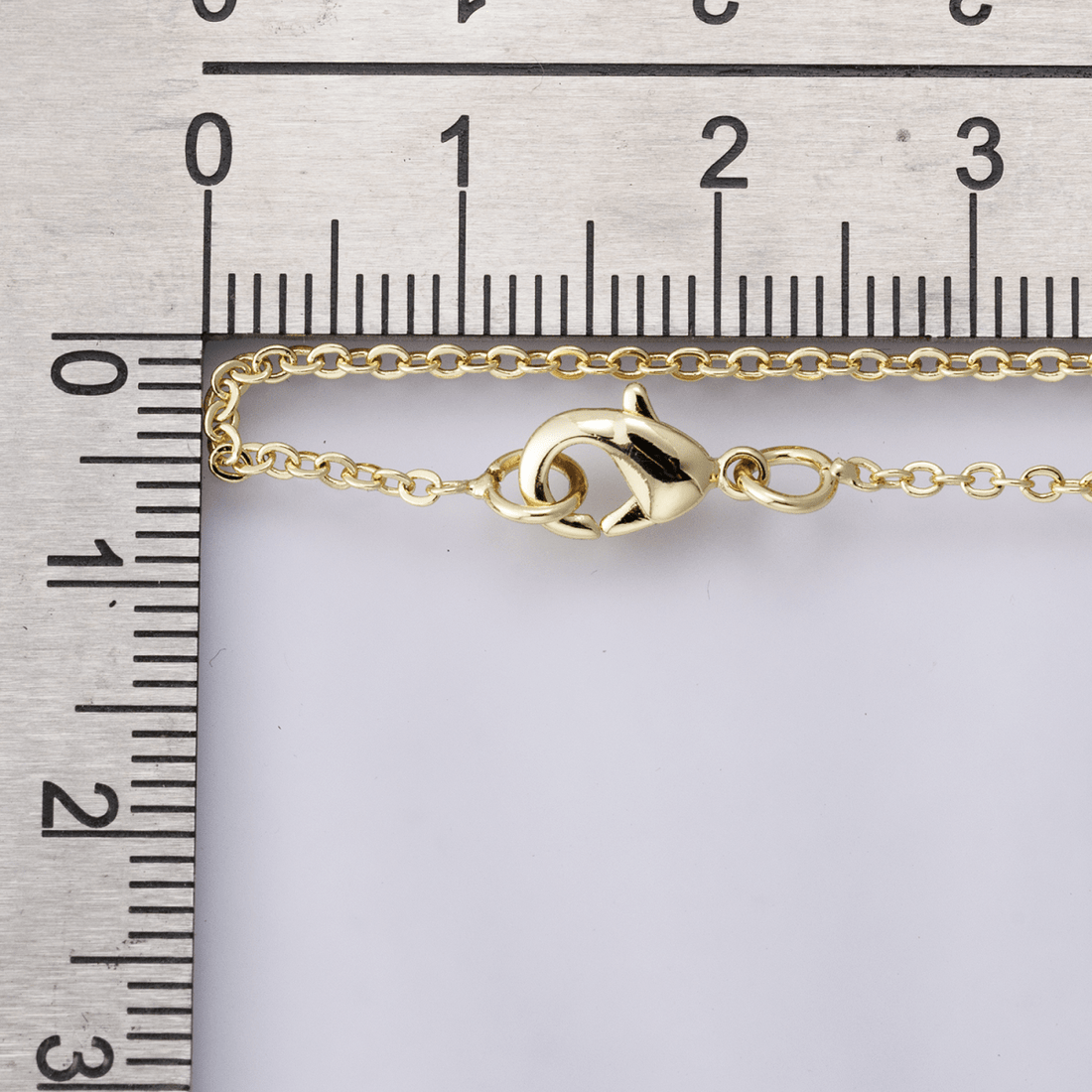 14K Gold Filled 1.2mm Minimalist Cable Chain 16.5 Inch Choker Necklace | WA-04170