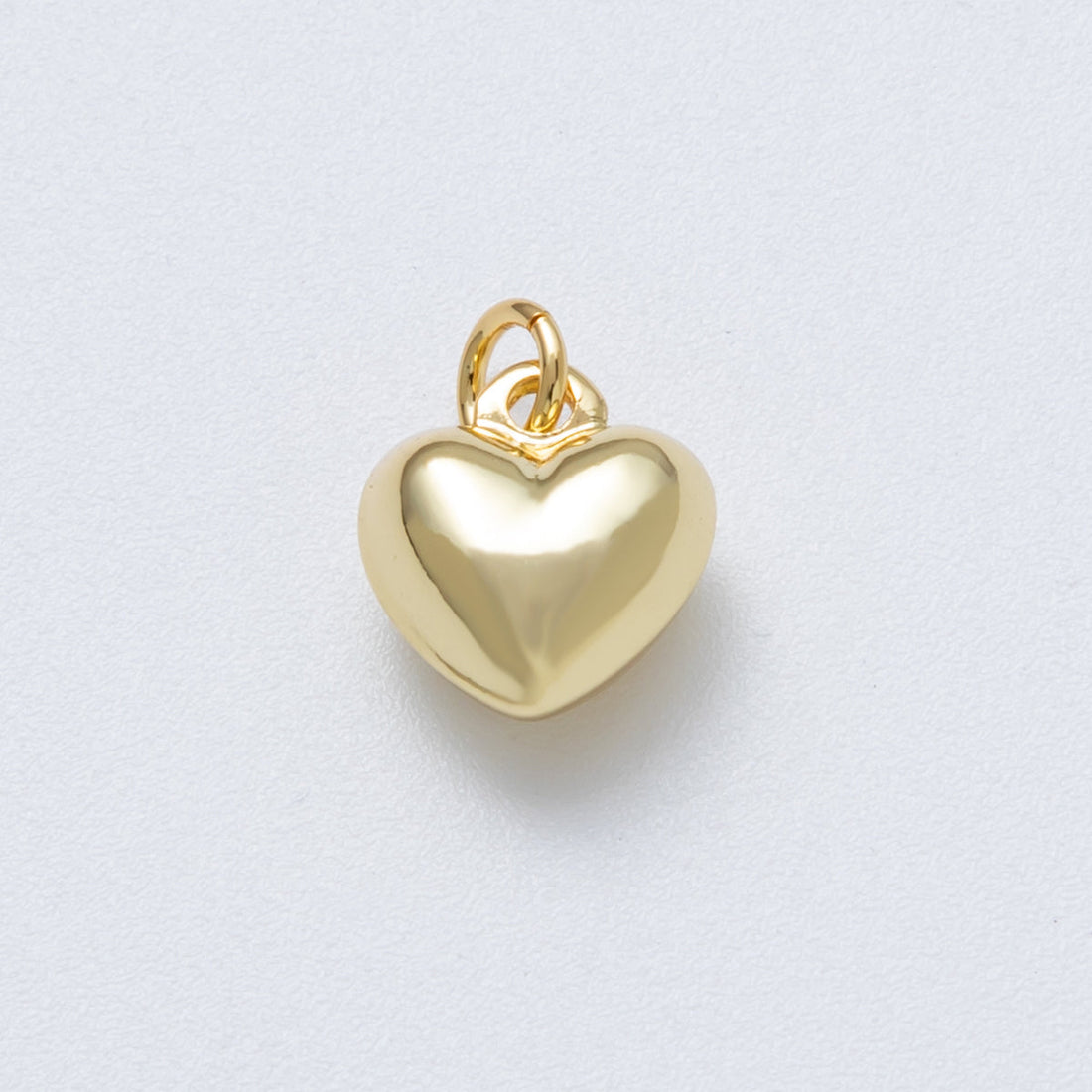14K Gold Filled 12mm Minimalist Heart 3D Multidimensional Charm | Charms-00035