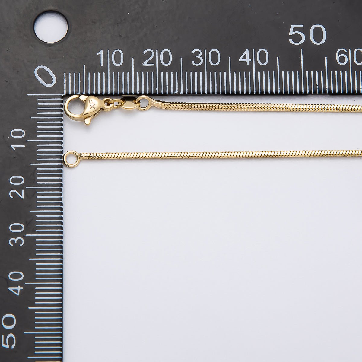 14K Gold Filled 1.2mm Ribbed Minimalist Snake Chain 18 Inch, 20 Inch Necklace | WA-04284  WA-04285