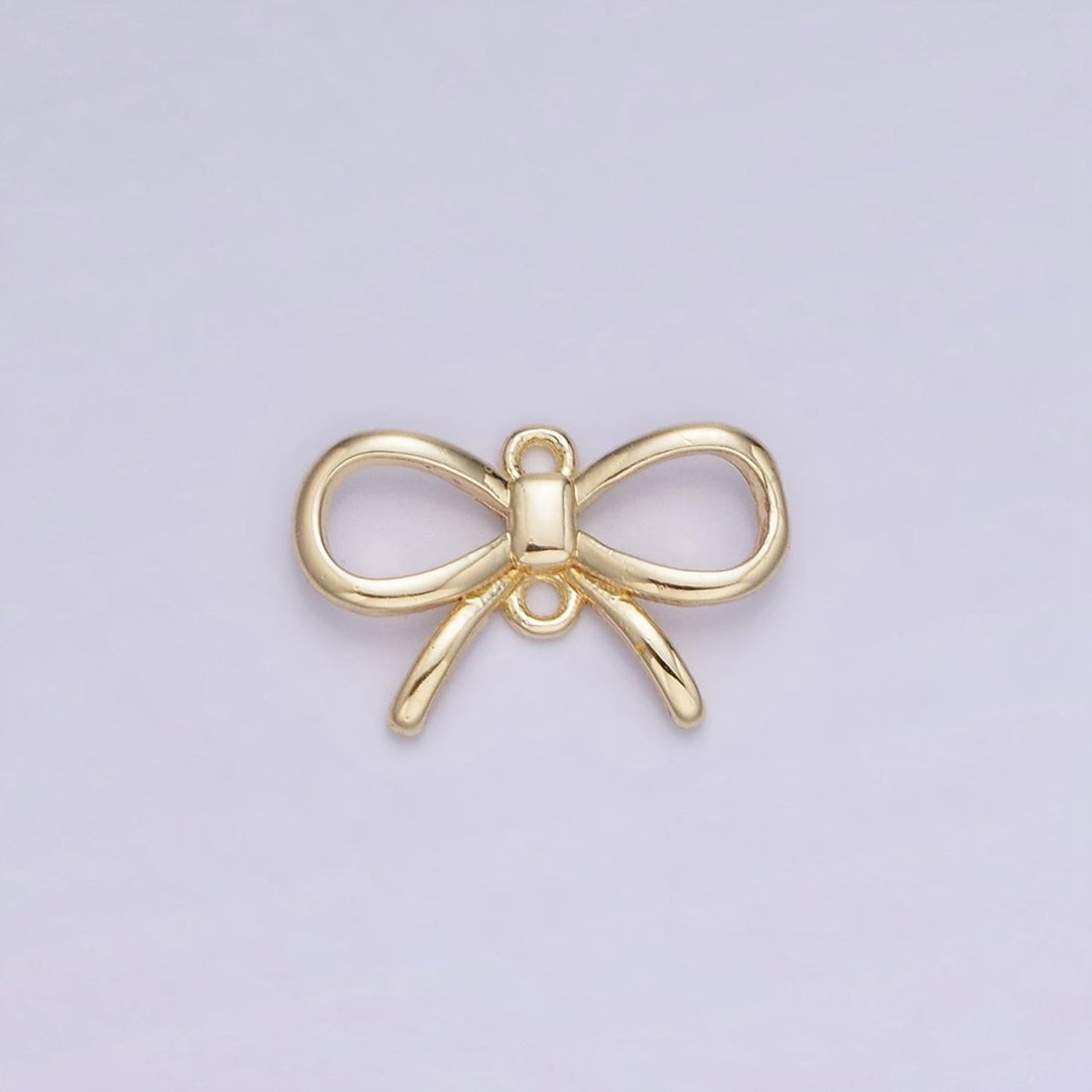 14K Gold Filled 12mm Ribbon Bow Minimalist Connector | G292