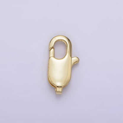 14K Gold Filled 13.5mm, 12mm, 10mm, 9mm Lobster Claw Clasps Closure Jewelry Findings Supply | Z-525 - Z-528