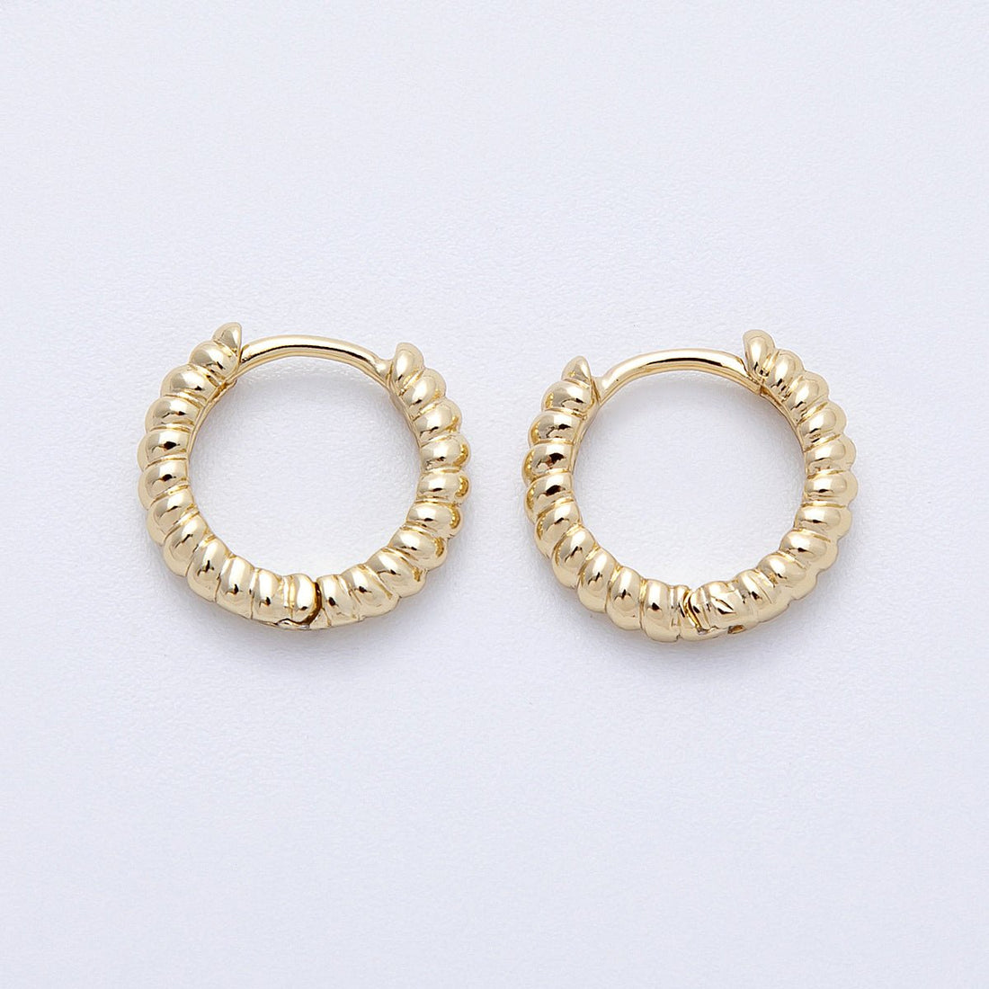 14K Gold Filled 13mm Croissant Cartilage Huggie Earrings | Earrings-00177