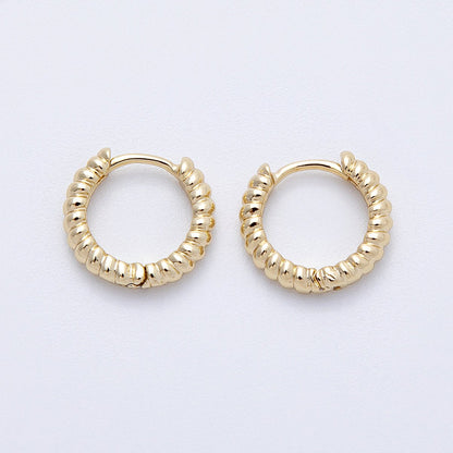 14K Gold Filled 13mm Croissant Cartilage Huggie Earrings | Earrings-00177