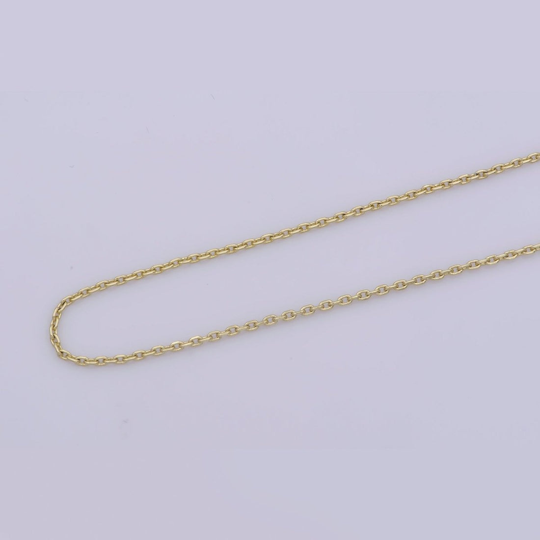 14K Gold Filled 1.3mm Dainty Minimalist Cable 18 Inch Layering Chain Necklace | WA-282 Clearance Pricing