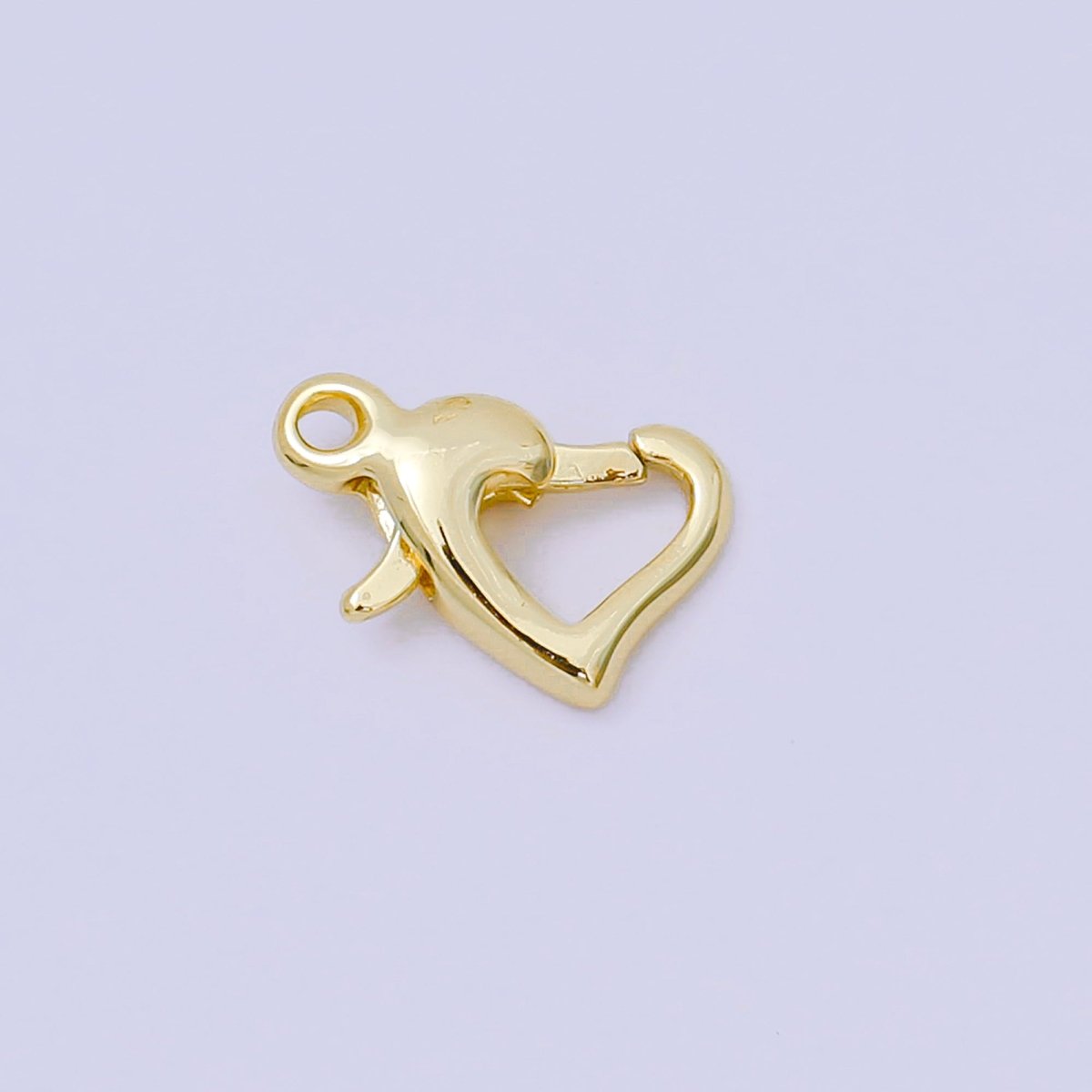 14K Gold Filled 13mm Heart Lobster Clasp Closure Finding in Gold &amp; Silver | Z1341