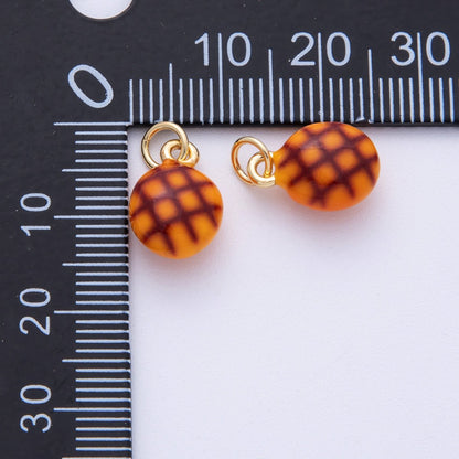14K Gold Filled 13mm Plain Cupcake Pastry 3D Multidimensional Charm | Charms-00027
