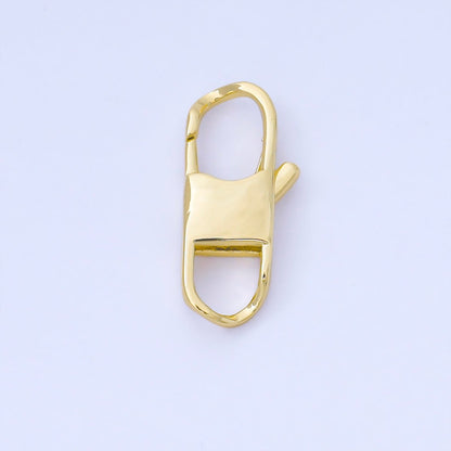 14K Gold Filled 14.5mm, 23.7mm Minimalist Lobster Clasp Open Charm Finding | Z1343 Z1344