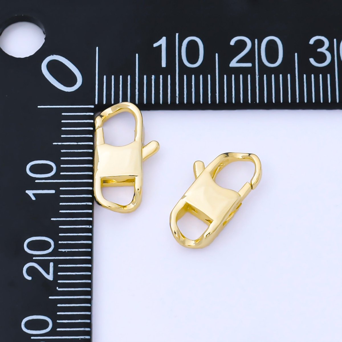 14K Gold Filled 14.5mm, 23.7mm Minimalist Lobster Clasp Open Charm Finding | Z1343 Z1344