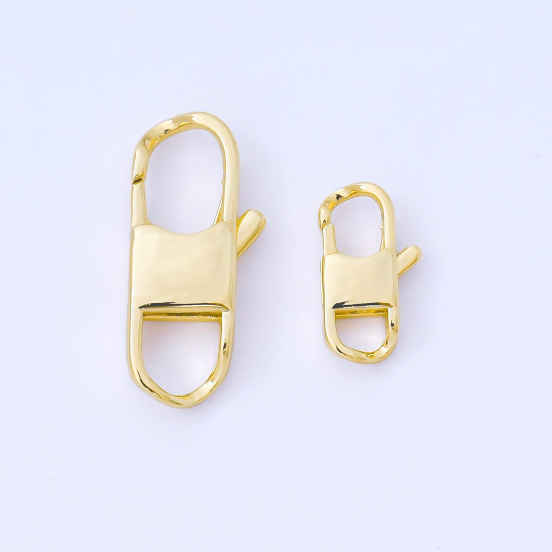 14K Gold Filled 14.5mm, 23.7mm Minimalist Lobster Clasp Open Charm Finding | Z1343 Z1344