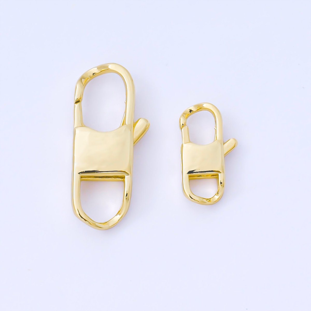 14K Gold Filled 14.5mm, 23.7mm Minimalist Lobster Clasp Open Charm Finding | Z1343 Z1344
