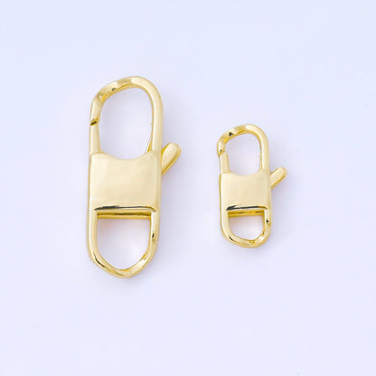14K Gold Filled 14.5mm, 23.7mm Minimalist Lobster Clasp Open Charm Finding | Z1343 Z1344