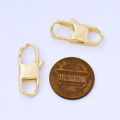 14K Gold Filled 14.5mm, 23.7mm Minimalist Lobster Clasp Open Charm Finding | Z1343 Z1344