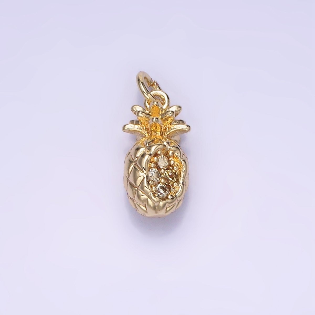 14K Gold Filled 14mm Yellow Pineapple Charm | AG-656