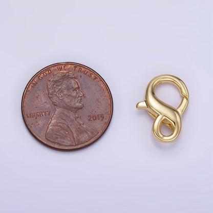14K Gold Filled 15mm Mini Infinity Lobster Clasps Closure Findings | Z765
