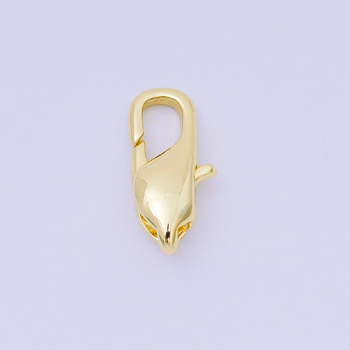 14K Gold Filled 15mm Minimalist Lobster Clasp Closure Finding in Gold &amp; Silver | Z1338
