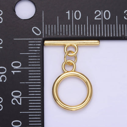 14K Gold Filled 25mm Minimalist Toggle Clasps Closure Findings | Z771