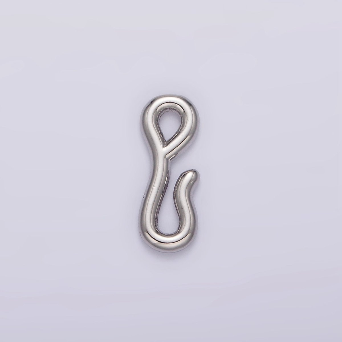 14K Gold Filled 15mm Minimalist Wiggly Hook Closure Supply Findings in Gold &amp; Silver | Z652