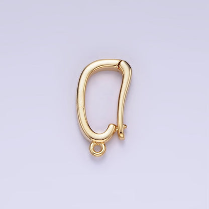 14K Gold Filled 15mm Oval Snap Bail Open Loop Jewelry Finding Supply | Z682