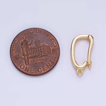 14K Gold Filled 15mm Oval Snap Bail Open Loop Jewelry Finding Supply | Z682