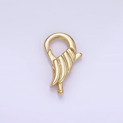 14K Gold Filled 15mm Wings Croissant Lobster Clasps Closure Findings | Z764