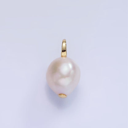 14K Gold Filled 16mm Baroque Freshwater Pearl Drop Pendant | P1728
