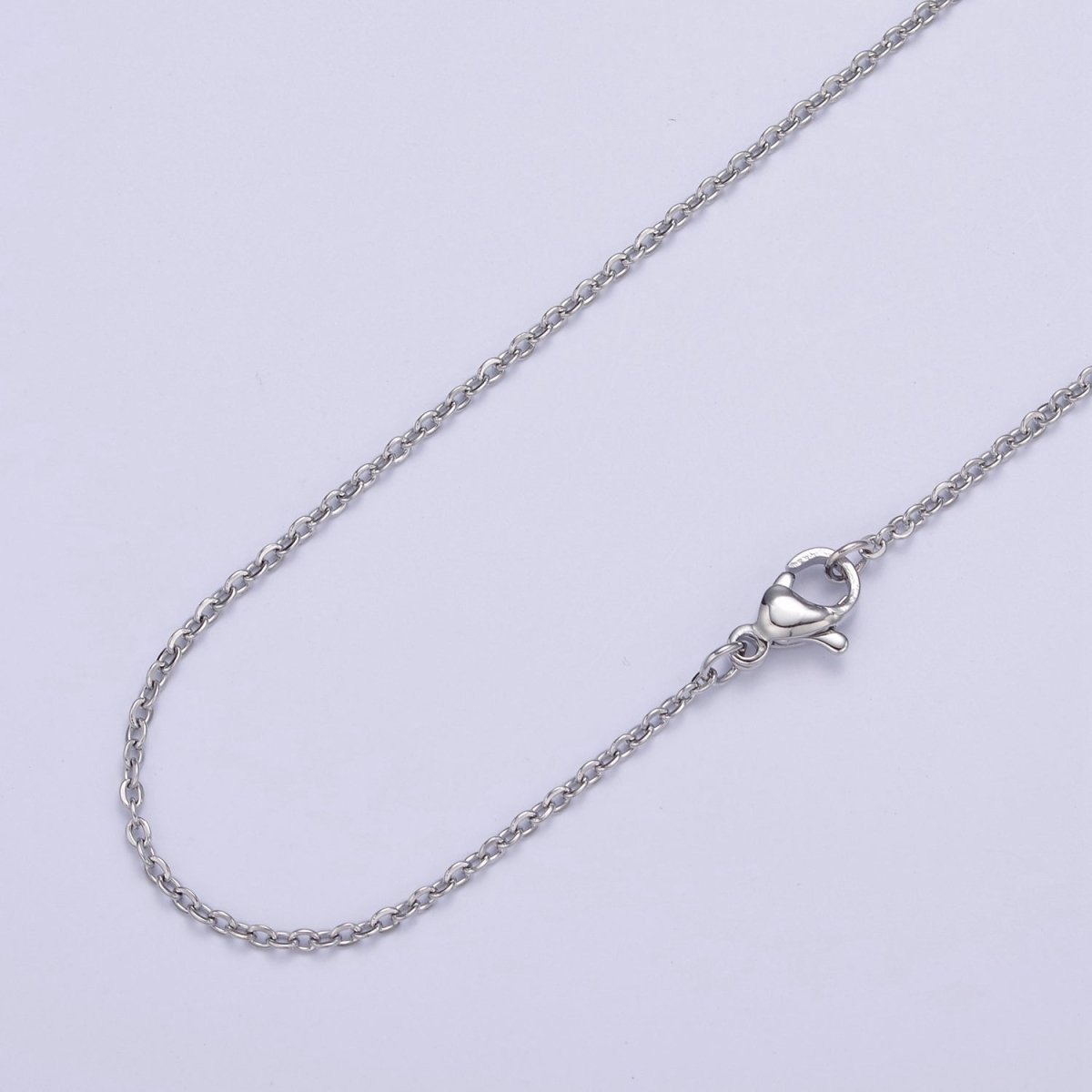 14K Gold Filled 1.6mm Dainty Cable 18.5 Inch Layering Chain Necklace in Gold &amp; Silver | WA-732 WA-733 Clearance Pricing
