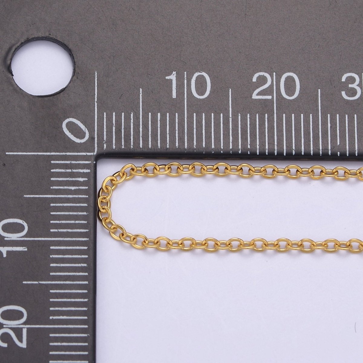 14K Gold Filled 1.6mm Dainty Cable 18.5 Inch Layering Chain Necklace in Gold &amp; Silver | WA-732 WA-733 Clearance Pricing