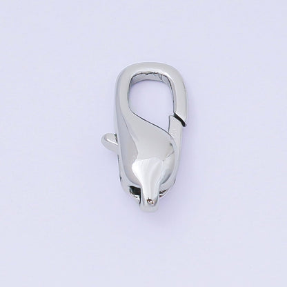 14K Gold Filled 17mm Geometric Lobster Claw Clasp Closure Finding in Gold &amp; Silver | Z1337