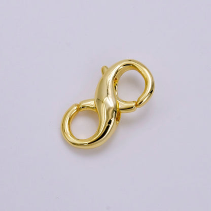 14K Gold Filled 18mm Double Lobster Claw Clasps Jewelry Finding Supply in Gold &amp; Silver | Z683