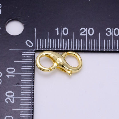 14K Gold Filled 18mm Double Lobster Claw Clasps Jewelry Finding Supply in Gold &amp; Silver | Z683