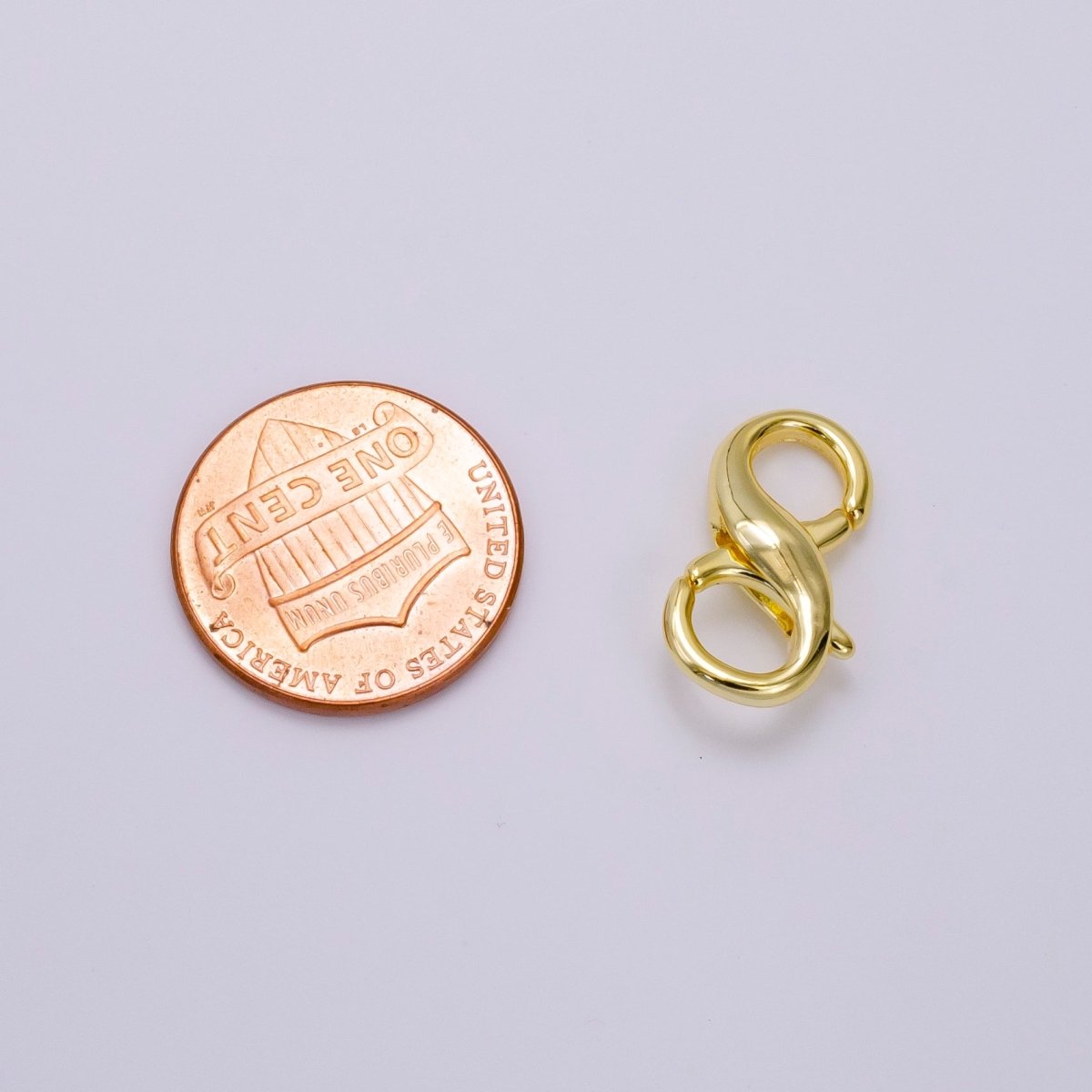 14K Gold Filled 18mm Double Lobster Claw Clasps Jewelry Finding Supply in Gold &amp; Silver | Z683