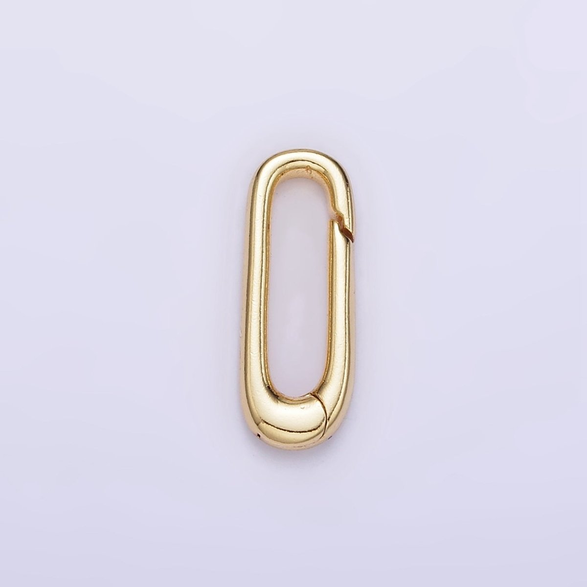 14K Gold Filled 18mm Oblong Push Spring Gate Findings | Z809
