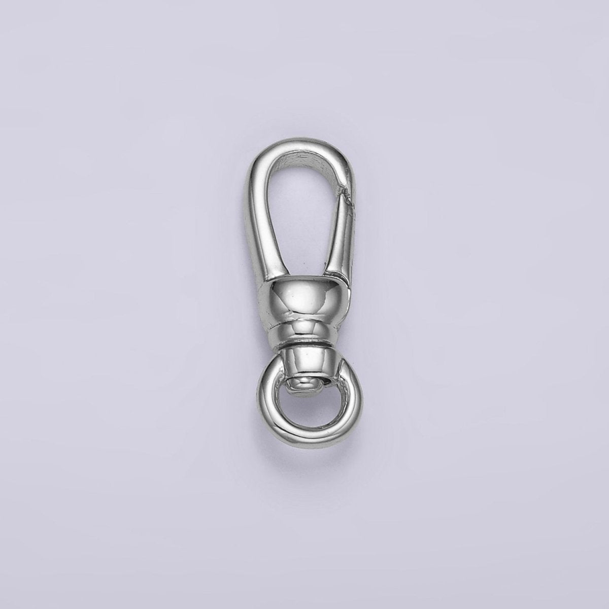 14K Gold Filled 18mm Trigerless Swivel Oblong Push Gate Closure Finding in Gold &amp; Silver | Z638