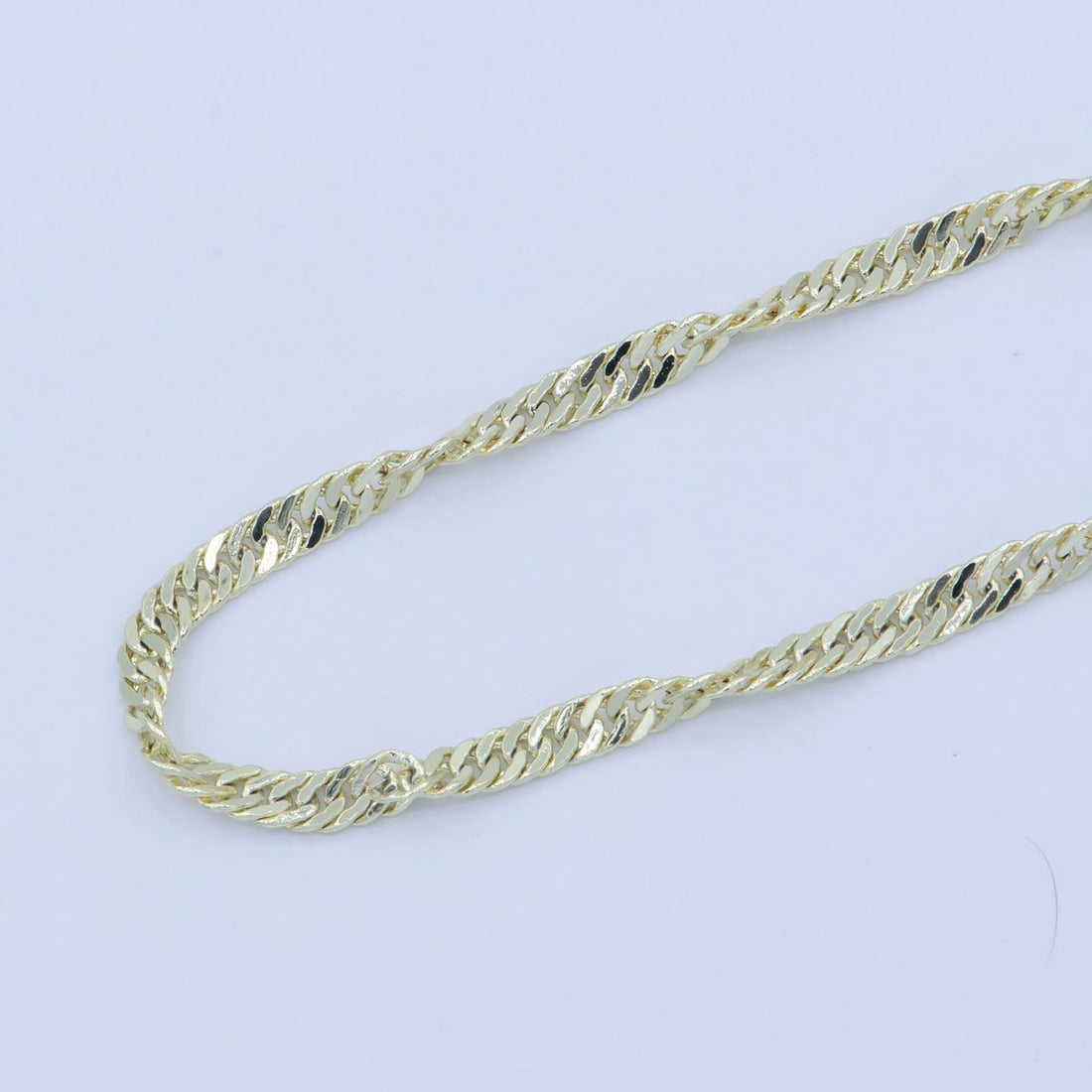 14K Gold Filled 1.8mm Twisted Singapore 18 Inch Chain Layering Necklace | WA-228 Clearance Pricing