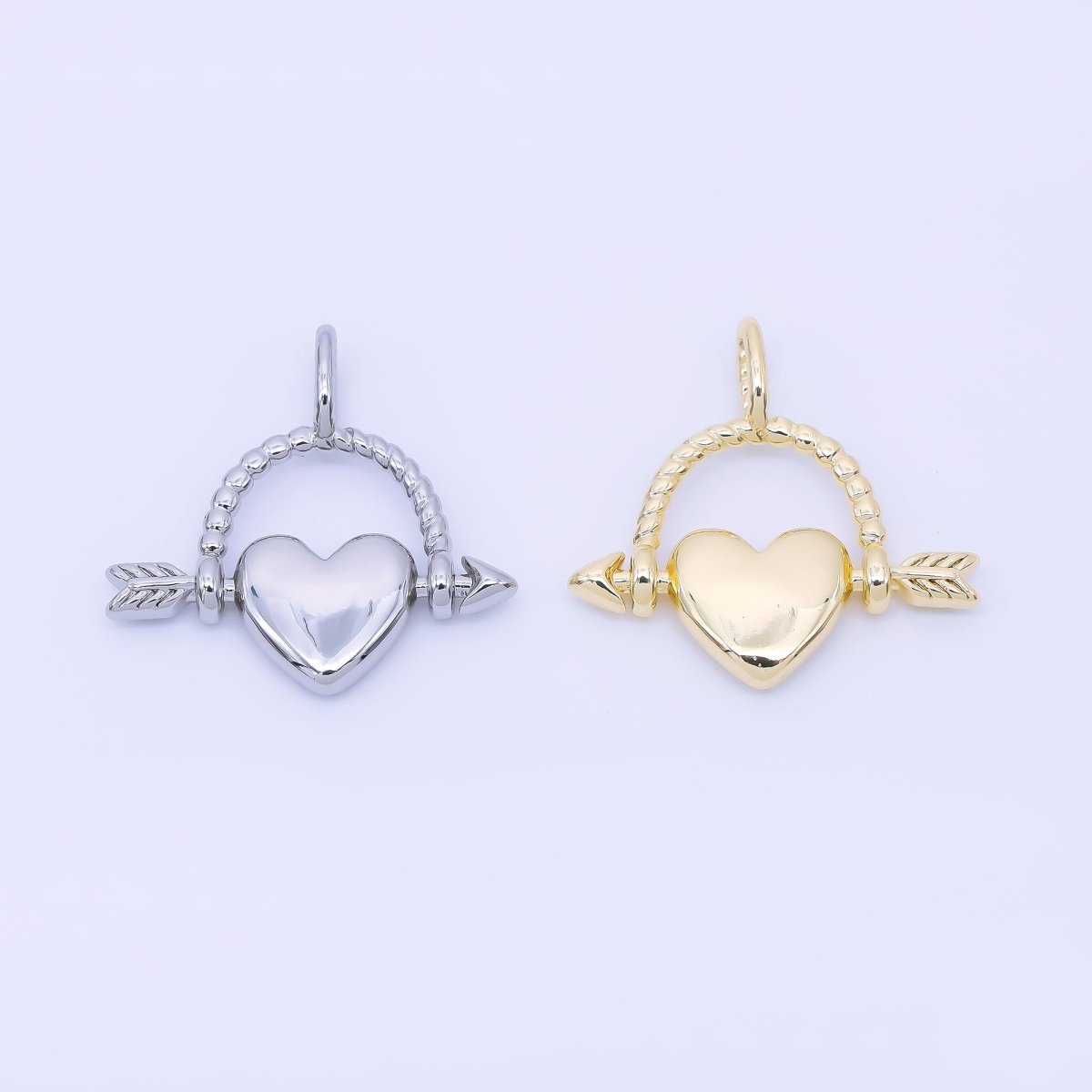 14K Gold Filled 19mm Cupid Heart Love&