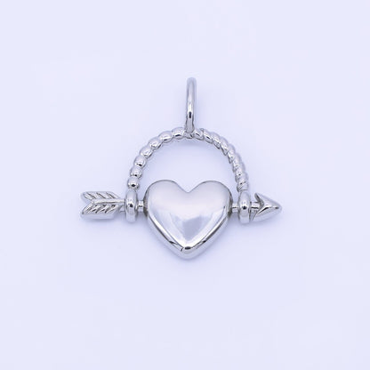 14K Gold Filled 19mm Cupid Heart Love&